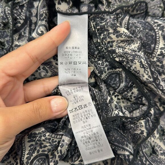 Zadig & Voltaire Star Print Tuya Blouse S nWT - Picture 5 of 8